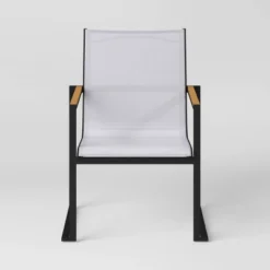 2pc Henning Outdoor Patio Dining Chairs Arm Chairs Gray - Project 62™ -Furniture Bargain Store GUEST 08e84c29 9d6c 4993 b504 3cb82c6e45ee