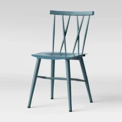 Set Of 2 Becket Metal X Back Dining Chair Light Blue - Project 62™ 4 Set Of 2 Becket Metal X Back Dining Chair Light Blue - Project 62™ -Furniture Bargain Store GUEST 0f338409 4dbf 4415 8275 d135d3941070