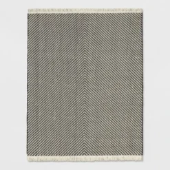 Chevron Woven Area Rug Black/White - Project 62™ -Furniture Bargain Store GUEST 1c681073 3115 4619 b2c8 c5490734162c