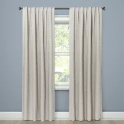 1pc Blackout Doral Window Curtain Panel Cream - Project 62™ -Furniture Bargain Store GUEST 271584f6 fc16 4422 a313 52e0eb6cd363