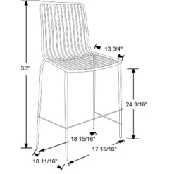 Set Of 2 Sodra Rounded Seat Wire Counter Height Barstool White - Project 62™ -Furniture Bargain Store GUEST 32e6bf1f 04eb 4211 91df 6d43c3398d11