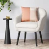 Harwell Modern Arm Barrel Chair With Wooden Legs Faux Shearling Cream - Project 62™ -Furniture Bargain Store GUEST 346c0590 0748 4875 b783 ff020890c4a1