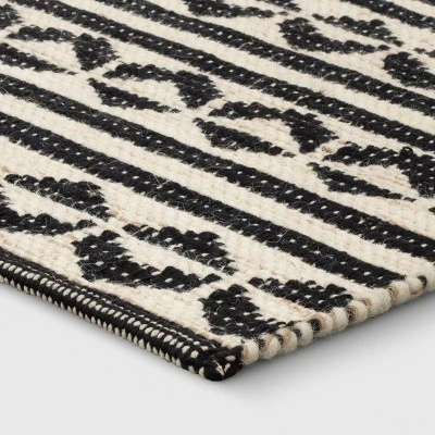 2'6"x4' Geometric Woven Accent Rug Black - Project 62™ 2'6"x4' Geometric Woven Accent Rug Black - Project 62™ -Furniture Bargain Store GUEST 3c4d2bb8 9029 40cb aa0a 79703a3facff