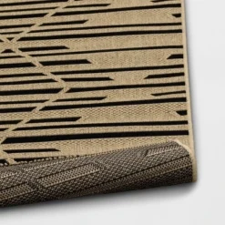 Grace Broken Geometrical Indoor/Outdoor Rug Black/Tan - Project 62™ -Furniture Bargain Store GUEST 3c6ad1e9 a434 4e6f 8745 0a7f67547539