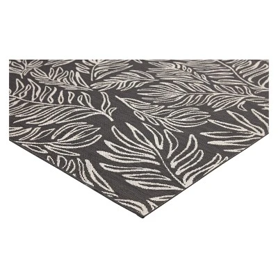 30" x 50" Leaves Outdoor Rug Black - Project 62™ 30" X 50" Leaves Outdoor Rug Black - Project 62™ -Furniture Bargain Store GUEST 3d79fa9f 0fab 4d8c 8259 22df19dae160