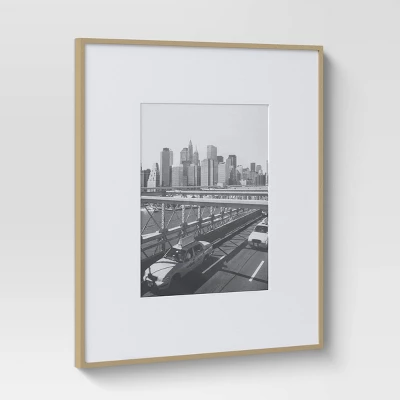 19.4" x 22.4" Matted to 11" x 14" Thin Gallery Oversized Image Frame Brass - Project 62™ 19.4" X 22.4" Matted To 11" X 14" Thin Gallery Oversized Image Frame Brass - Project 62™ -Furniture Bargain Store GUEST 4595b8e4 0482 4d17 8852 40acbe45a6f8