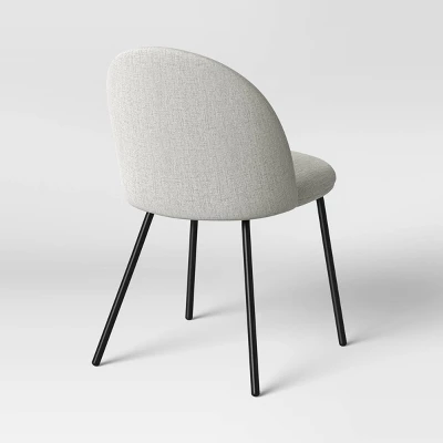 2pk Nils Metal Base Dining Chairs Gray Woven Fabric - Project 62™ 2pk Nils Metal Base Dining Chairs Gray Woven Fabric - Project 62™ -Furniture Bargain Store GUEST 45a6c712 82aa 4778 97a5 304fda22d057