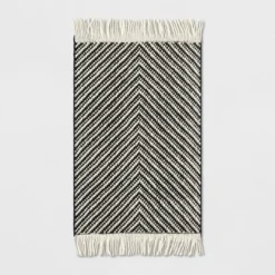 Chevron Woven Area Rug Black/White - Project 62™ -Furniture Bargain Store GUEST 469405c2 0dcb 4104 9f69 6044d3be79fb