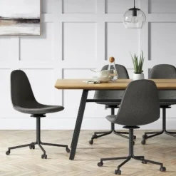 Copley Swivel Office Chair With Casters Dark Gray - Project 62™