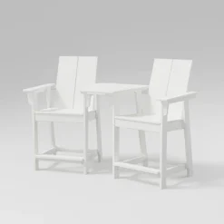 Moore 3pc POLYWOOD Patio Counter Chair Set With Connecting Table - Project 62™ -Furniture Bargain Store GUEST 7be98bfa 52a4 418f a101 3a24df3e435b