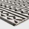 2'6"x4' Geometric Woven Accent Rug Black - Project 62™