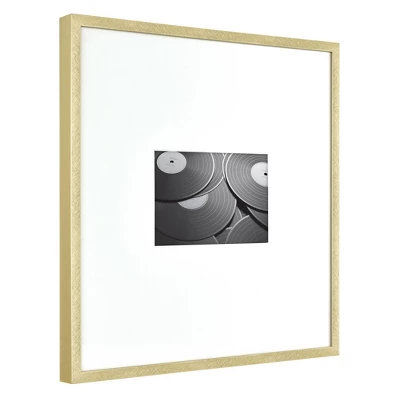 12.9" x 12.9" Matted to 4" x 6" Thin Metal Gallery Frame Brass - Project 62™ 12.9" X 12.9" Matted To 4" X 6" Thin Metal Gallery Frame Brass - Project 62™ -Furniture Bargain Store GUEST 838e8529 7d6e 4576 9378 eb22a5144ab2