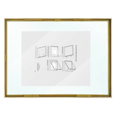 15.6" x 11.5" Float Thin Metal Gallery Frame Brass - Project 62™ 15.6" X 11.5" Float Thin Metal Gallery Frame Brass - Project 62™ -Furniture Bargain Store GUEST 897a3496 1795 45d0 8634 87c5d442db68