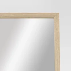 20" X 66" Oak And Metal Modern Floor Mirror Brown - Project 62™ -Furniture Bargain Store GUEST a1427005 94a2 4dfa 8e8f 88c0c1e9c11a