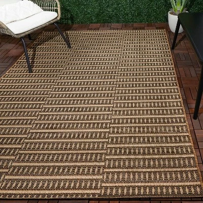 Shifted Geo Stripe Outdoor Rug Tan - Project 62™ Shifted Geo Stripe Outdoor Rug Tan - Project 62™ -Furniture Bargain Store GUEST ab64ea52 7947 40c2 aa2f 42021152edf5