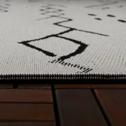 Grace Sketch Diamond Indoor/Outdoor Rug - Black/White - Project 62™ -Furniture Bargain Store GUEST b312d6ea 5022 4a83 8d49 d370cd489ddc