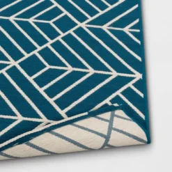 Zig Zag Geo Outdoor Rug Teal - Project 62™ -Furniture Bargain Store GUEST b3e66226 0ffc 4486 86aa db7e1e1a4f0d