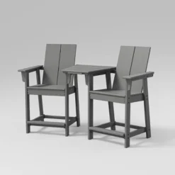 Moore 3pc POLYWOOD Patio Counter Chair Set With Connecting Table - Project 62™ -Furniture Bargain Store GUEST cea83390 883c 491a 9fec 9b6d4447dc8c