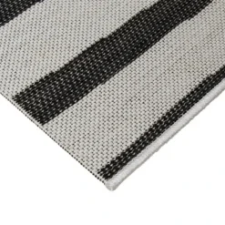 5'x7' Mod Directional Lines Outdoor Rug Black - Project 62™