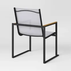 2pc Henning Outdoor Patio Dining Chairs Arm Chairs Gray - Project 62™ -Furniture Bargain Store GUEST ecf5a812 9329 4fcb abbf cc1011500fb4