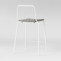 Set Of 2 Sodra Rounded Seat Wire Counter Height Barstool White - Project 62™ -Furniture Bargain Store GUEST fd6b6989 7753 4361 b47a 9b542f9d026f